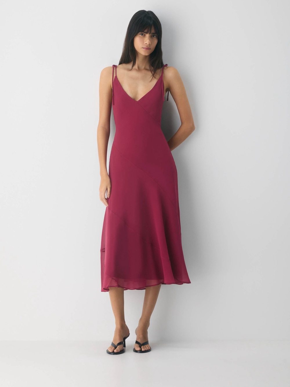 NWT - Wilfred Priscilla Maxi Dress in Juicy Rose, Medium